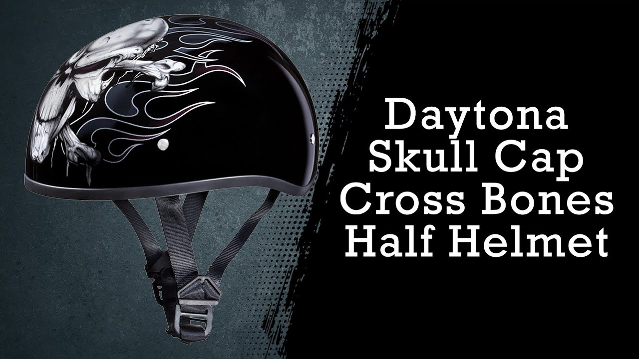Daytona Skull Cap Cross Bones Half 