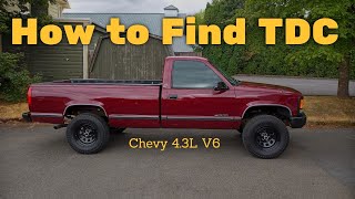 How to Find TDC in a Chevy 4.3L V6 using a Top Dead Center Indicator Whistle Tool