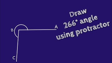 How to draw 266 degree angle using protractor. shsirclasses.