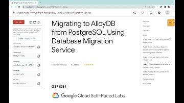 Migrating to AlloyDB from PostgreSQL Using Database Migration Service || #qwiklabs || #GSP1084