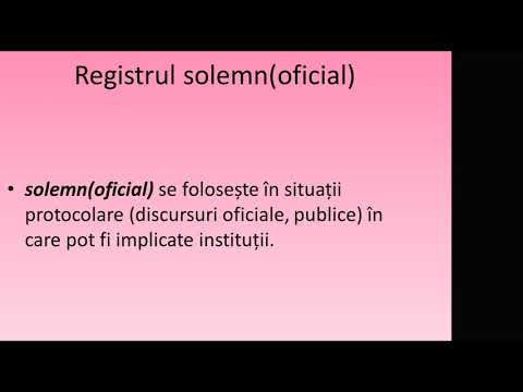 Video: Care sunt varietățile și registrele de limbă?