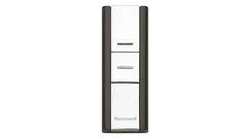 Honeywell Decor Wireless Surface Mount Push Button - Black/Silver Finish (RPWL303A1004)