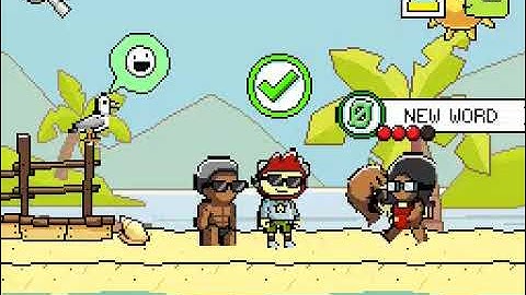 about five minutes of maxwell scribblenauts being a menace to society (filler video)