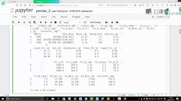 03python数据分析处理库-Pandas 课时16 Pandas索引与计算