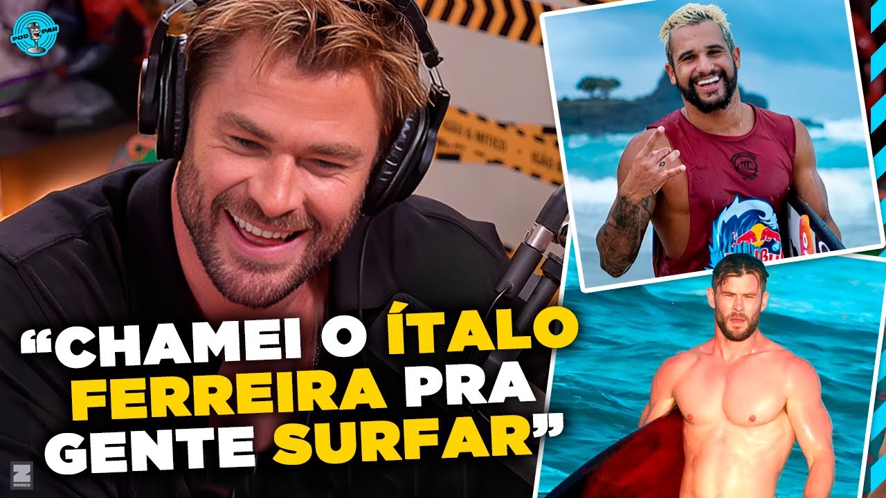 🎙️Podcast 🎙️ Ator Chris Hemsworth ator de THOR NO BRASIL 😱… #podcas