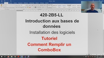 6 - Tutoriel Comment Remplir un ComboBox