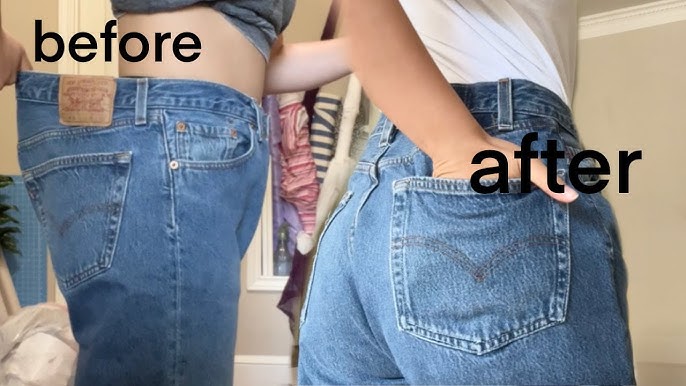 TikTokers found the easiest way to resize jeans that are too big