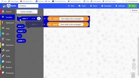 Edublocks Lesson 4 Calculations