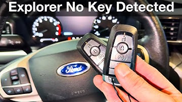 2020 - 2023 Ford Explorer Key Not Detected How to start with dead key fob battery