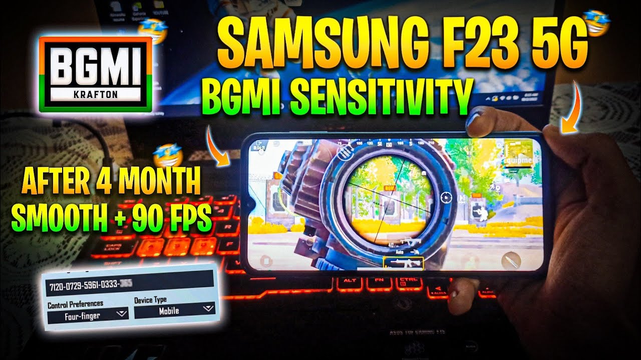 samsung galaxy f23 5g bgmi sensitivity | Samsung F23 5g Bgmi Test