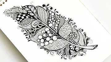 Create STUNNING Zentangle Feathers with Ease!