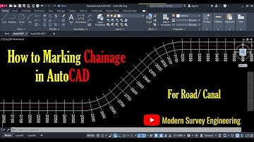 How to marking chainage in AutoCAD