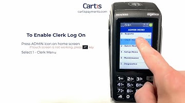 How to Enable Clerk/Server/Cashier Log On for an Ingenico Desk 5000 or Move 5000 Card Terminal
