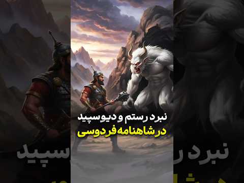 بازسازی صحنه نبرد رستم و دیو سپید در شاهنامه فردوسی بزرگ