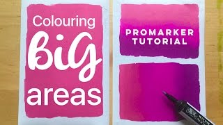 Colouring Large Areas With Markers Promarker Tutorial For Beginners