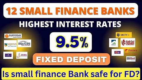 SMALL BANKS GIVES UPTO 9.5% | Fixed Deposit HIGHEST INTEREST  RATE 2023 | FD INTEREST RATE 2023