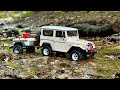 Scale Crawler Two RC4WD Gelande II Toyota Landcruiser FJ40 with Trailer II