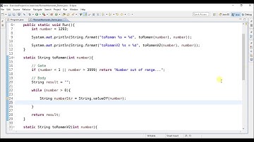 convert to roman number in java