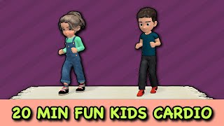 20 min fun cardio kids burn fat boost energy