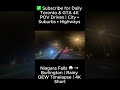 Niagara Falls to Burlington Timelapse Short 4K 🌧️ | Rainy Summer Night on QEW Highway | No Traffic