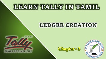 Ledger Creation in Tally Erp 9 in Tamil (Chapter 3) | Tally for Beginners| #tally 