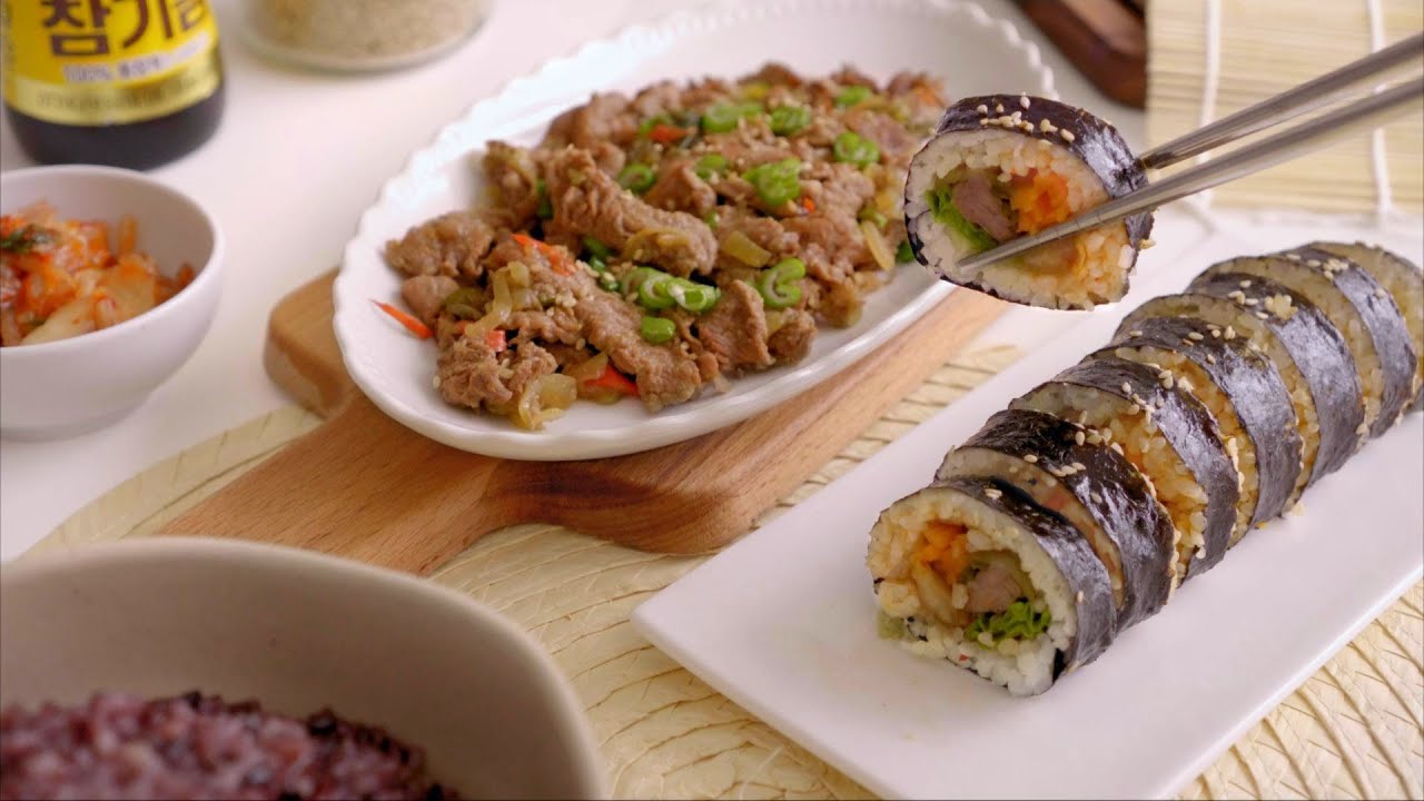Булгоги и Булгоги Кимбап 🥩🍚 | кулинарный влог | АСМР Кулинария