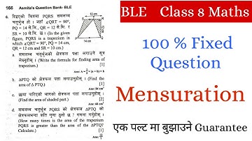 Class 8 ble math question solve 2080 | ble class 8 math | ble book of class 8 2080