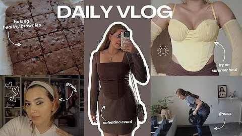 summer try on haul, valentino event, baking brownies + more! | vlog
