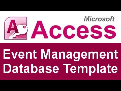 event management database template