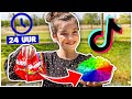 24 UUR OVERLEVEN OP TIKTOK FOOD HACKS - Bibi