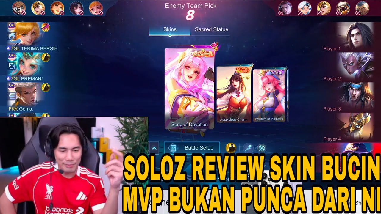 SOLOZ MVP REVIEW SKIN ODETTE BUCIN ! TERBUKTI BUKAN PUNCA NI SOLOZ KALAH SEBELUM NI