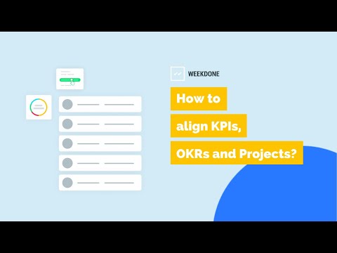 How to align KPIs, OKRs and Projects?