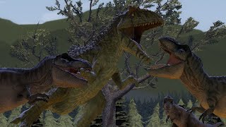 Giganotosaurus vs Tyrannosaurus rex (FULL ANIMATION) Chapter 1 - Episode 1