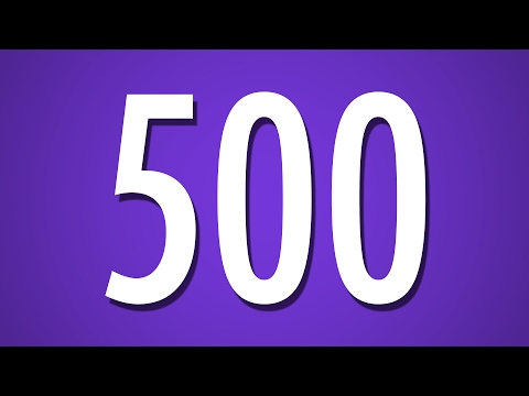 500 Second Countdown Timer - Purple Background