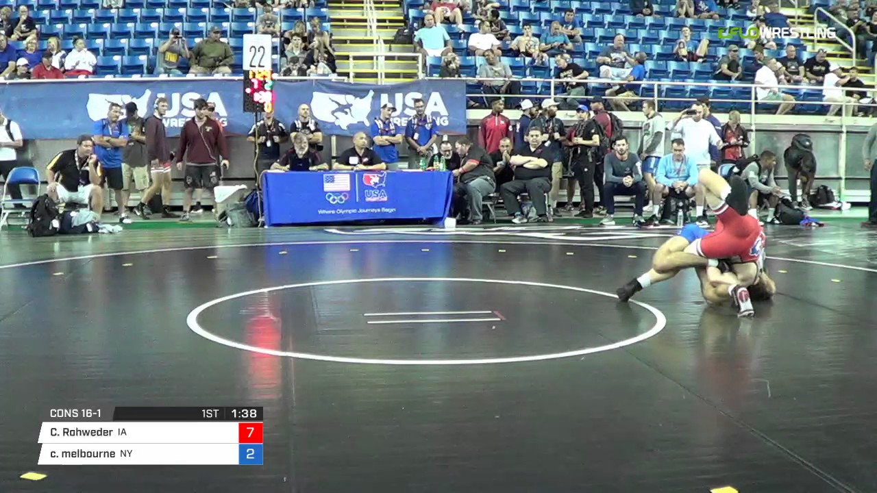 Junior FS 160 Cons 16-1 - Carter Rohweder (IA) vs. conor melbourne (NY ...