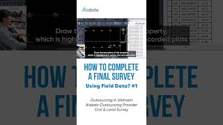#1 How to Complete a Final Survey Using Field Data Aidedo
