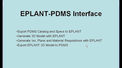 EPLANT-PDMS Interface