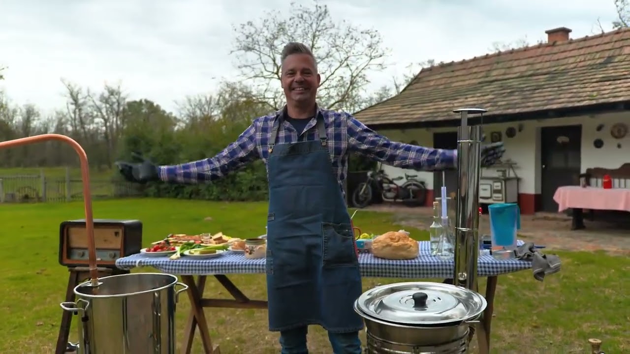 Sertés tepertő partiüstház és bogrács kíséretében Lázár Cheffel