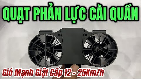 Quạt Phản Lực Cài Cạp Quần Siêu Gió Mạnh Giật Cấp 12 Tốc Độ 25Km/h