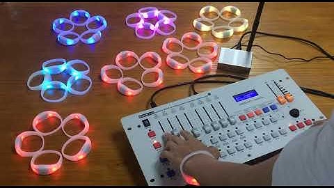 Remote control bracelets DMX wristbands