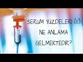 Serum yüzdeleri (%) ne anlama gelmektedir?