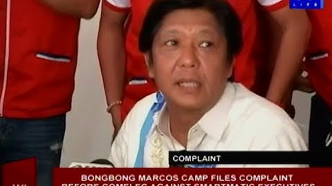 BBM camp files complaint before Comelec against Smartmatic executives