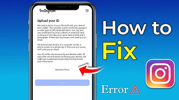 fix upload your id instagram problem | how to solve upload your id on instagram error