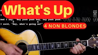 4 Non Blondes - What's Up - Guitar Lesson - Easy Tutorial - Rhythm