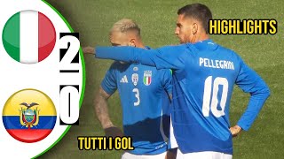 Italia vs Ecuador 2-0 - Resumen \/ Todos los goles 2024 HD