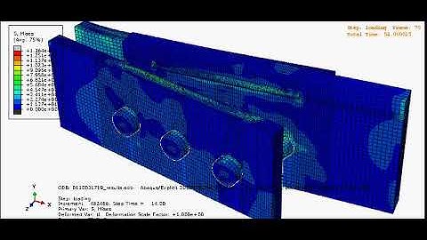 Failure of a combined connection in ABAQUS