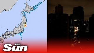 Japan hit by massive 7.3 earthquake that causes Tokyo blackout and 'derails bullet trains'