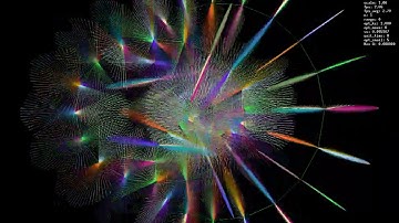 Colour beAt torus knot radials.