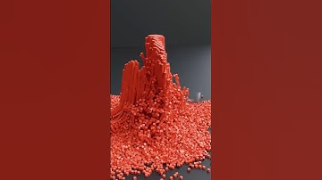 Metal Ball DESTROYS Cube Tower! Satisfying Physics - Blender