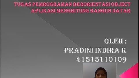 Aplikasi Java Menghitung Keliling & Luas Bangun Datar